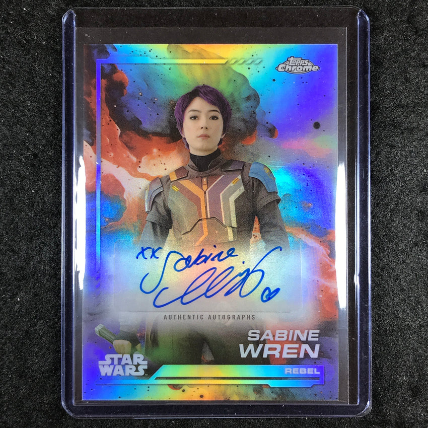 2024 Topps Chrome Star Wars NATASHA LIU BORDIZZO AS SABINE WREN Auto Base #NB