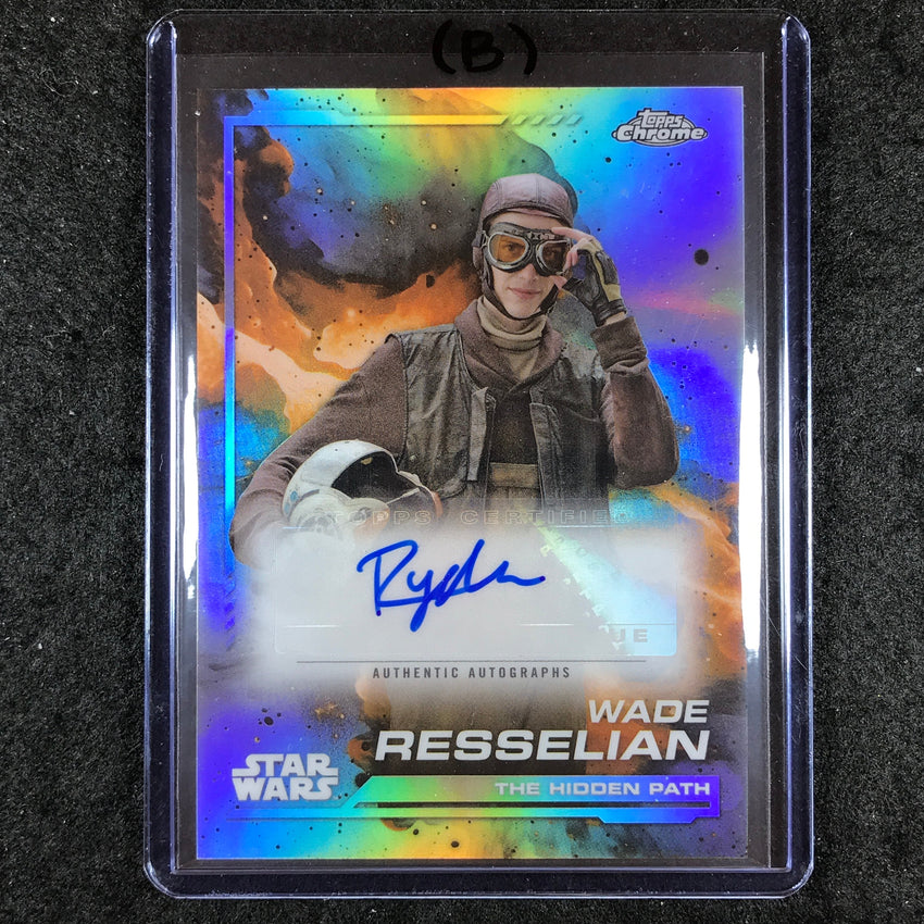 2024 Topps Chrome Star Wars RYDER MCLAUGHLIN AS WADE RESSELIAN Auto Base #RM (B)