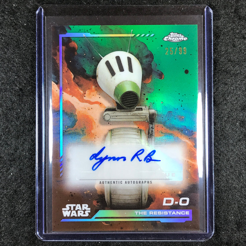 2024 Topps Chrome Star Wars LYNN ROBERTSON BRUCE AS D-0 Auto Green 25/99