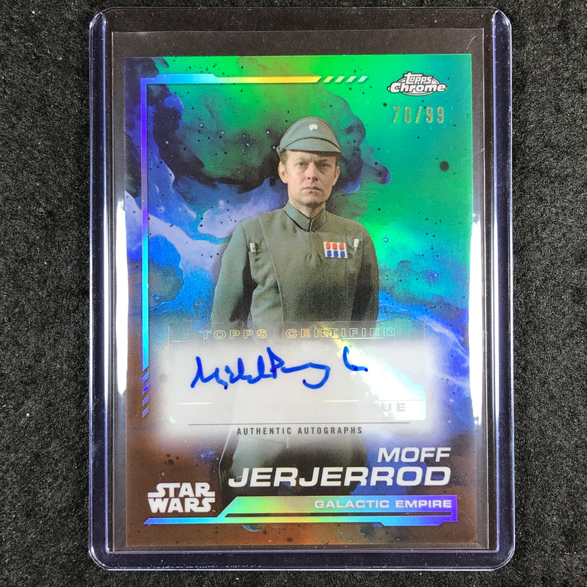 2024 Topps Chrome Star Wars MICHAEL PENNINGTON MOFF JERJERROD Auto Green 70/99