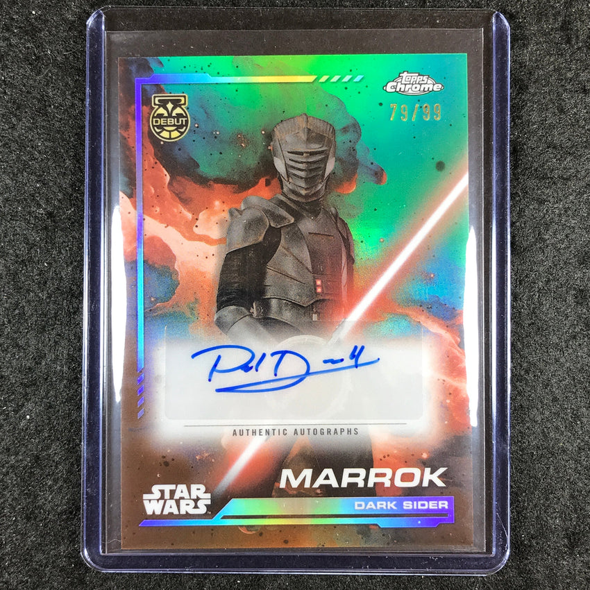 2024 Topps Chrome Star Wars PAUL DARNELL AS MARROK Auto Green 79/99