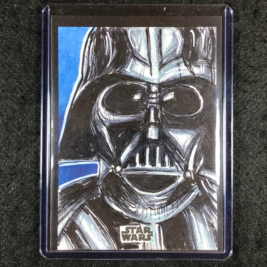 2024 Topps Chrome Star Wars DARTH VADER Artist Sketch 1/1 RICO DELA ROSA