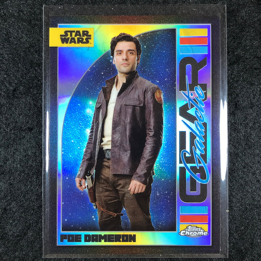 2024 Topps Chrome Star Wars POE DAMERON Galactic Gear Base #22
