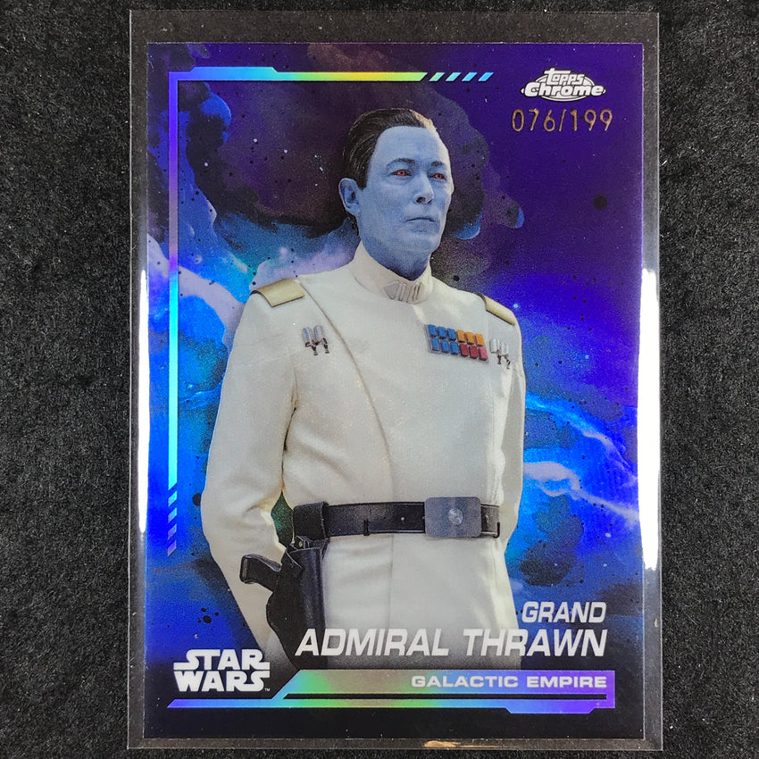 2024 Topps Chrome Star Wars GRAND ADMIRAL THRAWN Base Kamino Aqua 76/199 #4