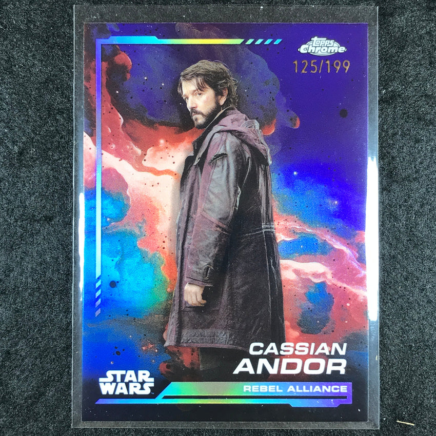 2024 Topps Chrome Star Wars CASSIAN ANDOR Base Kamino Aqua 125/199 #7
