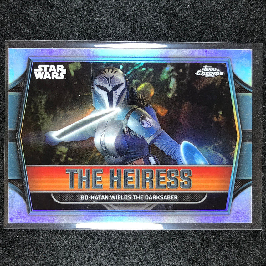 2024 Topps Chrome Star Wars BO-KATAN WIELDS THE DARKSABER The Heiress Base #5