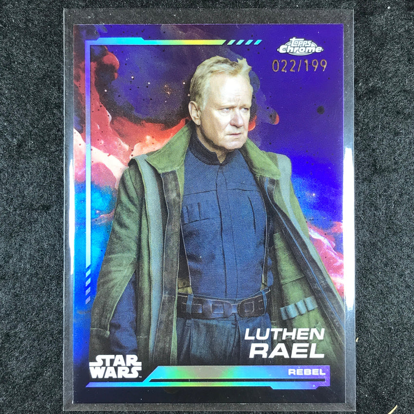 2024 Topps Chrome Star Wars LUTHEN RAEL Base Kamino Aqua 22/199 #9