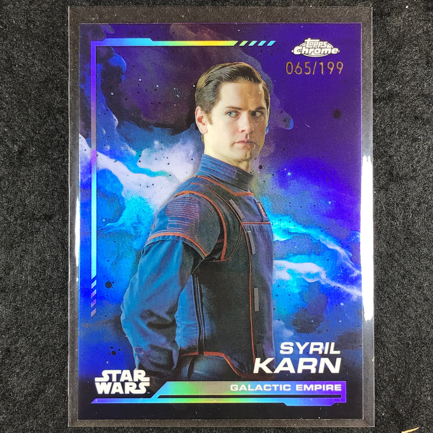 2024 Topps Chrome Star Wars SYRIL KARN Base Kamino Aqua 65/199 #12
