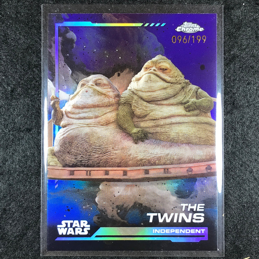 2024 Topps Chrome Star Wars THE TWINS Base Kamino Aqua 96/199 #27