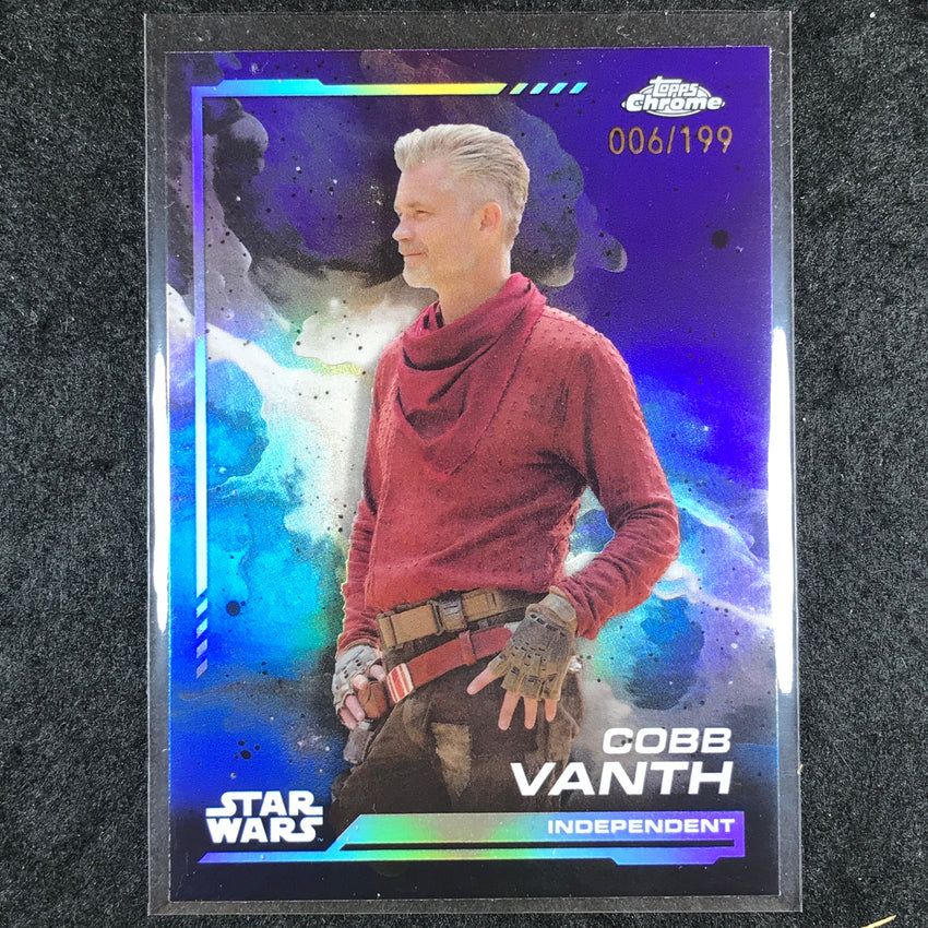 2024 Topps Chrome Star Wars COBB VANTH Base Kamino Aqua 6/199 #32
