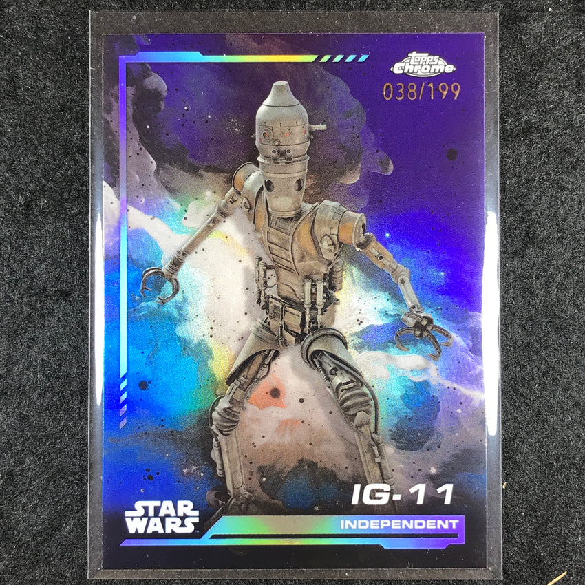 2024 Topps Chrome Star Wars IG-11 Base Kamino Aqua 38/199 #41