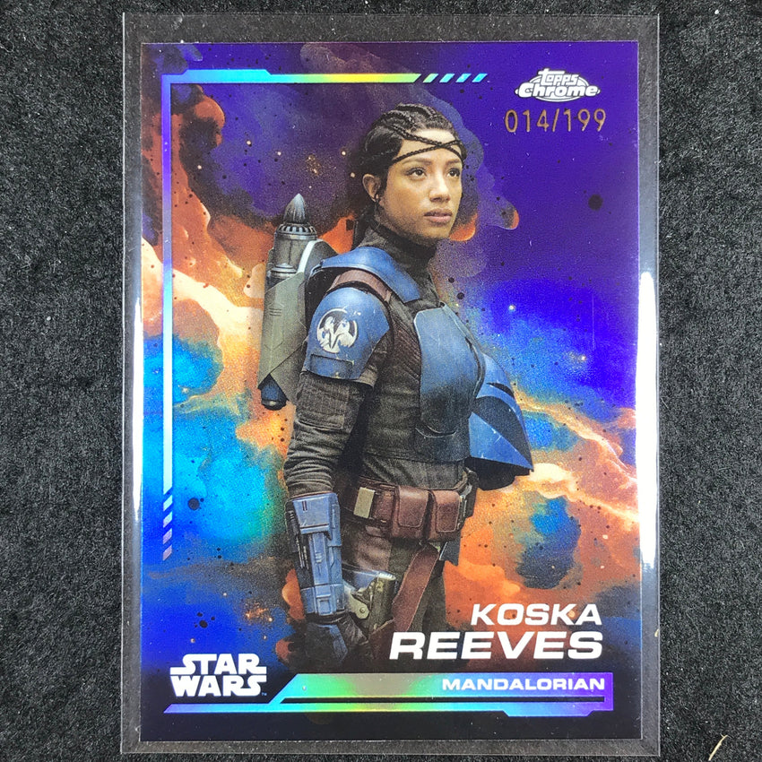 2024 Topps Chrome Star Wars KOSKA REEVES Base Kamino Aqua 14/199 #46