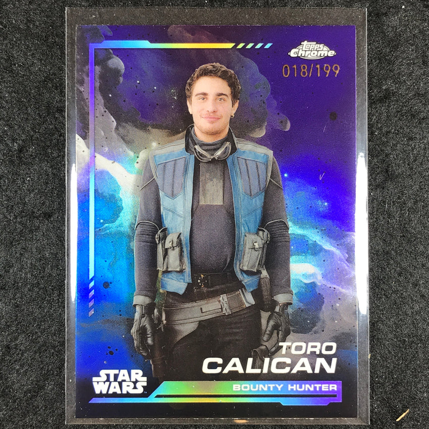2024 Topps Chrome Star Wars TORO CALICAN Base Kamino Aqua 18/199 #50