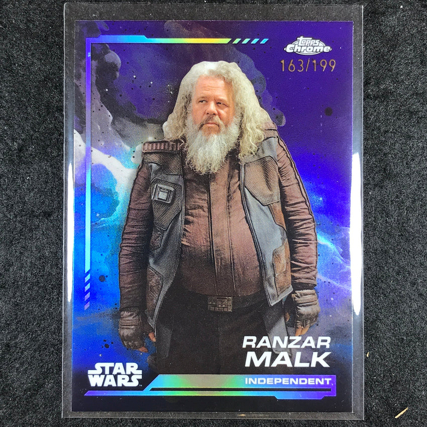 2024 Topps Chrome Star Wars RANZAR MALK Base Kamino Aqua 163/199 #51