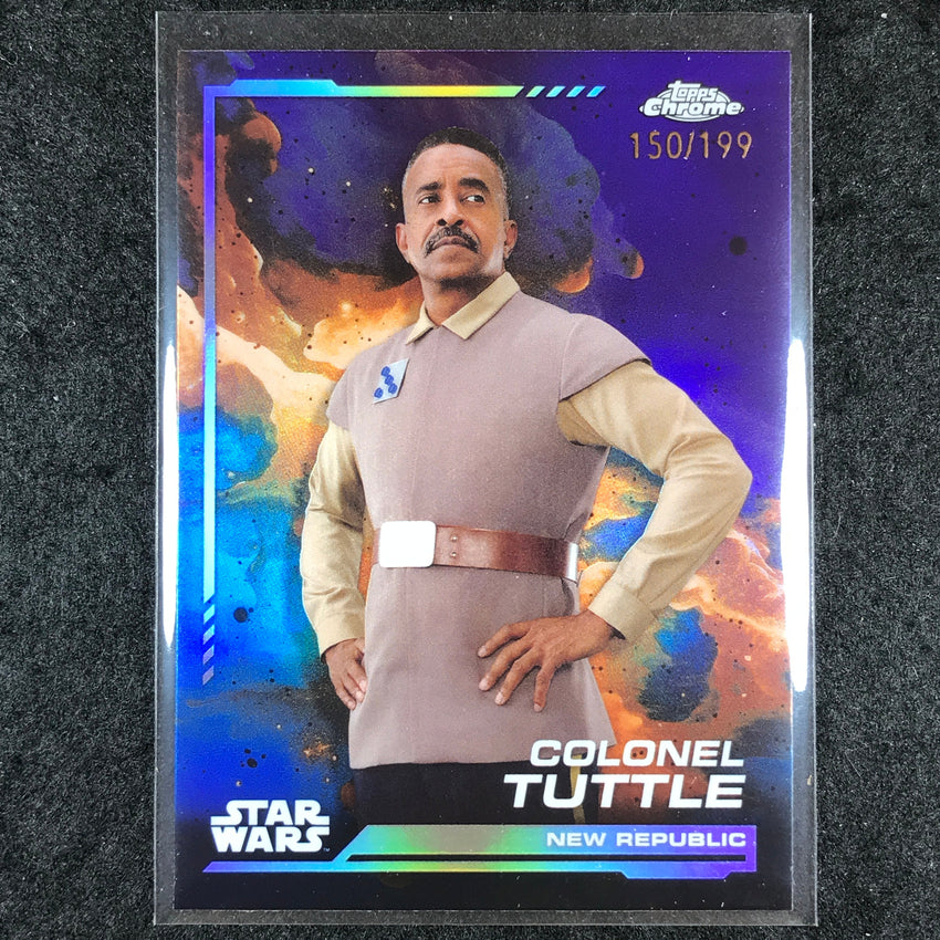 2024 Topps Chrome Star Wars COLONEL TUTTLE Base Kamino Aqua 150/199 #55