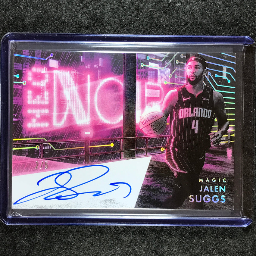 2024-25 Noir JALEN SUGGS NEONoir Signatures Auto International Holo Gold 2/5