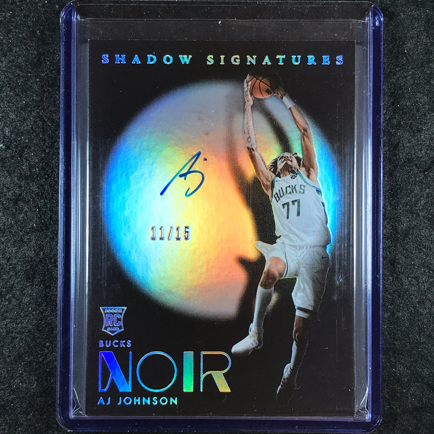 2024-25 Noir AJ JOHNSON Shadow Signatures Rookie Auto International 11/15