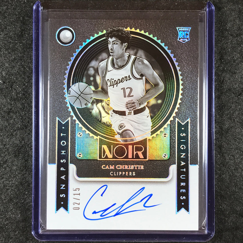 2024-25 Noir CAM CHRISTIE Snapshot Signatures Rookie Auto International 2/15