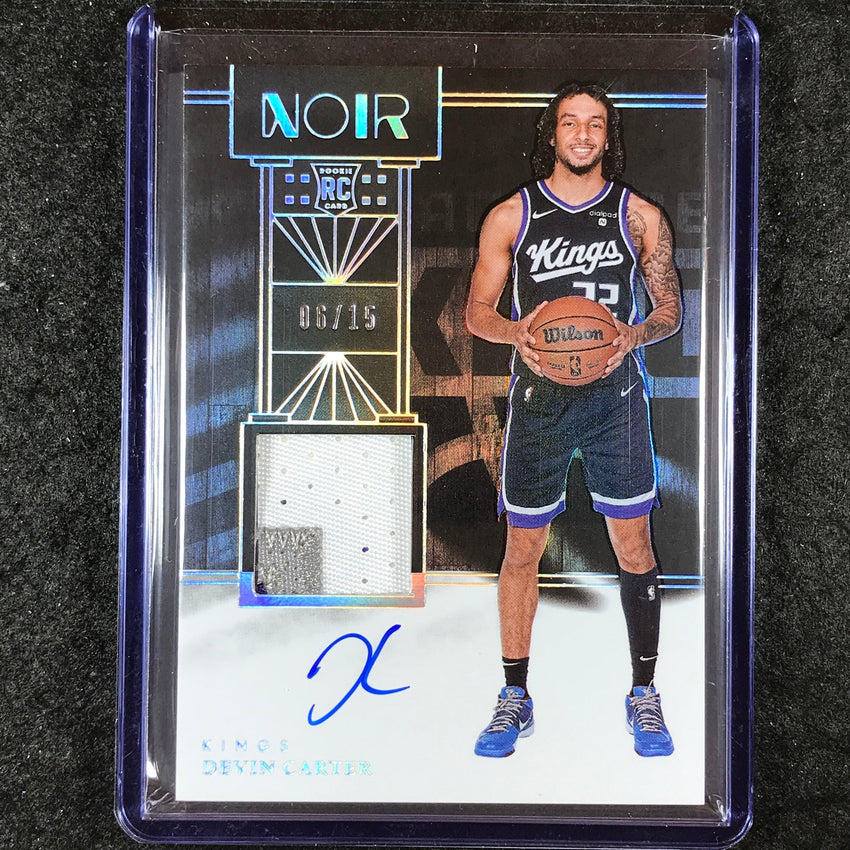2024-25 Noir DEVIN CARTER Rookie Patch Auto Color International 6/15