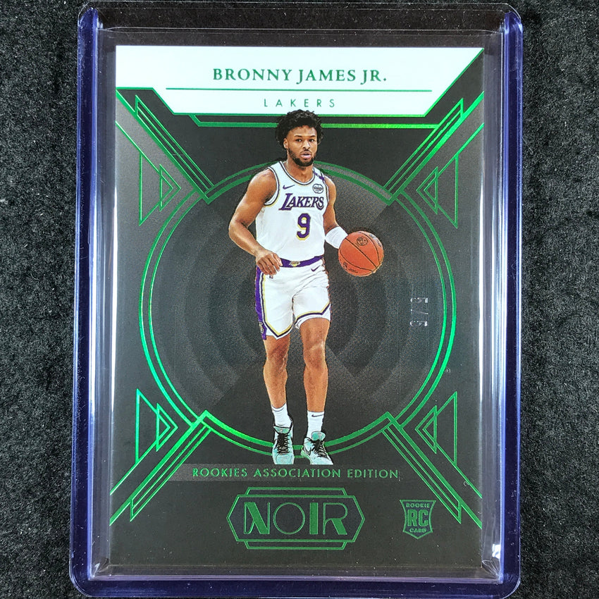 2024-25 Noir BRONNY JAMES JR. Rookies Association International Green 5/5 #141