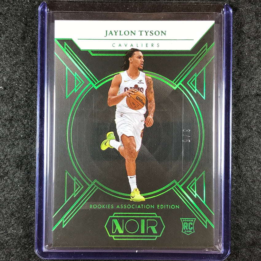 2024-25 Noir JAYLON TYSON Rookies Association International Green 3/5 #169