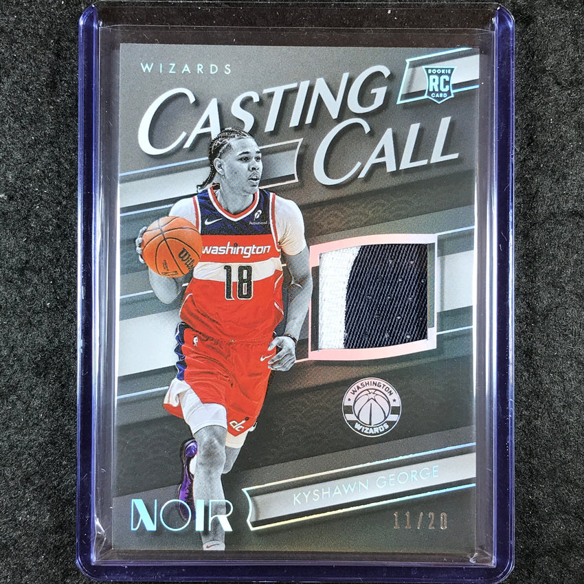 2024-25 Noir KYSHAWN GEORGE Casting Call Rookie Patch Relic International 11/20