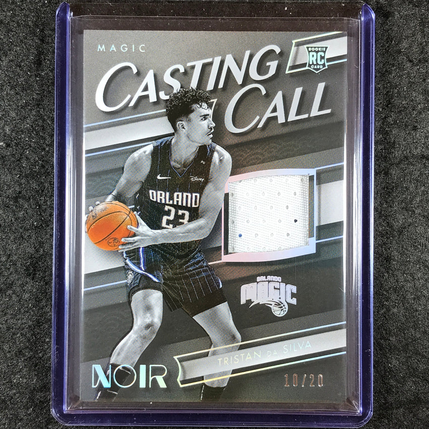 2024-25 Noir TRISTAN DA SILVA Casting Call Rookie Patch International 10/20