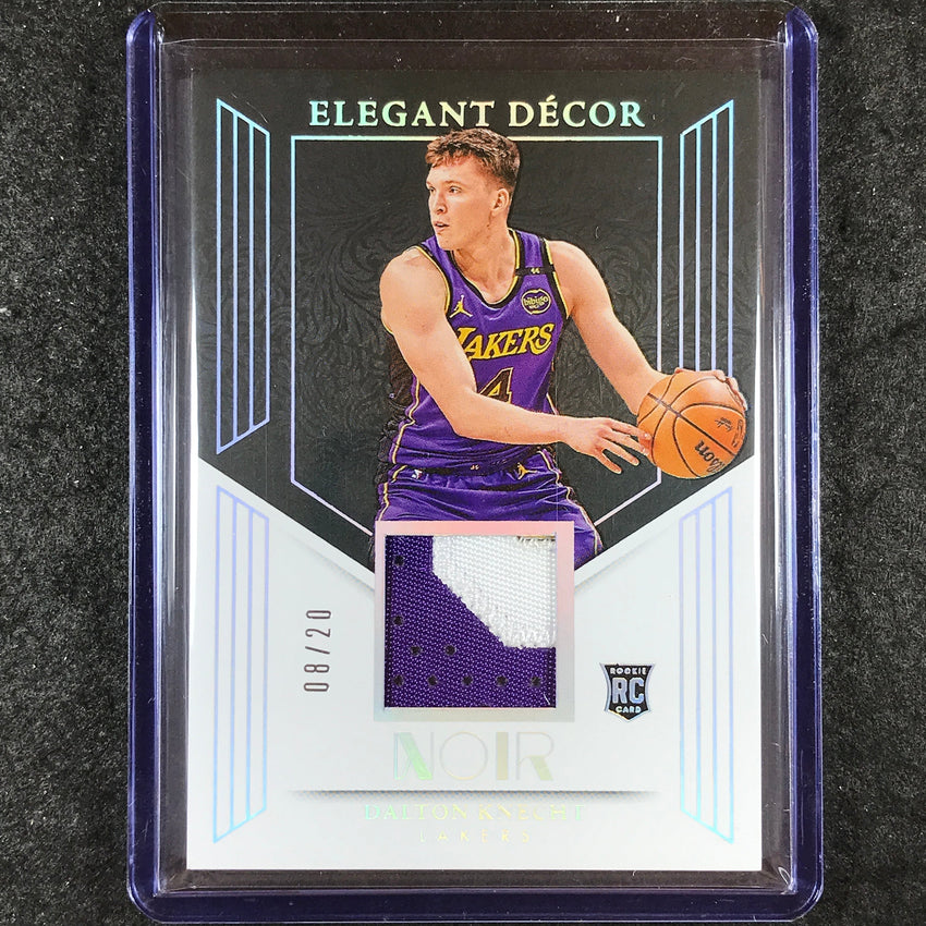 2024-25 Noir DALTON KNECHT Elegant Decor Rookie Patch Relic International 8/20