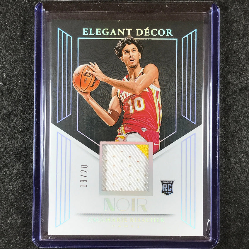 2024-25 Noir ZACCHARIE RISACHER Elegant Decor Rookie Patch International 19/20