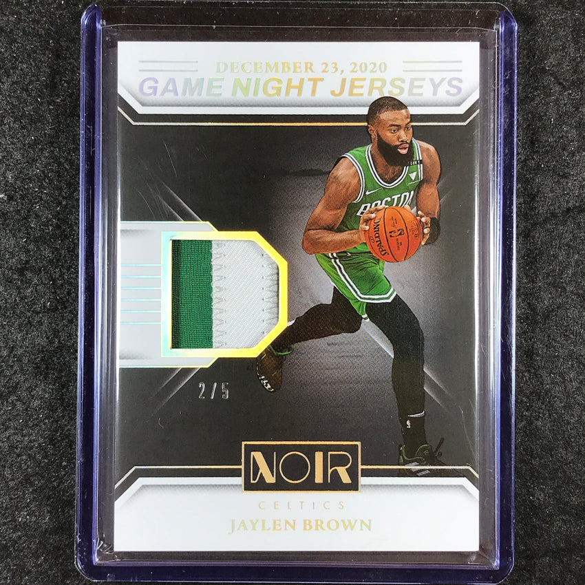 2024-25 Noir JAYLEN BROWN Game Night Jerseys Patch Relic International Gold 2/5