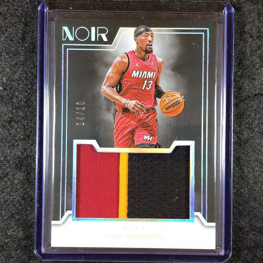 2024-25 Noir BAM ADEBAYO Jumbo Materials Patch Relic International 14/20