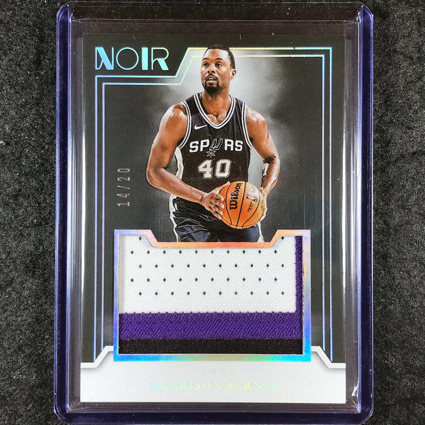 2024-25 Noir HARRISON BARNES Jumbo Materials Patch Relic International 14/20