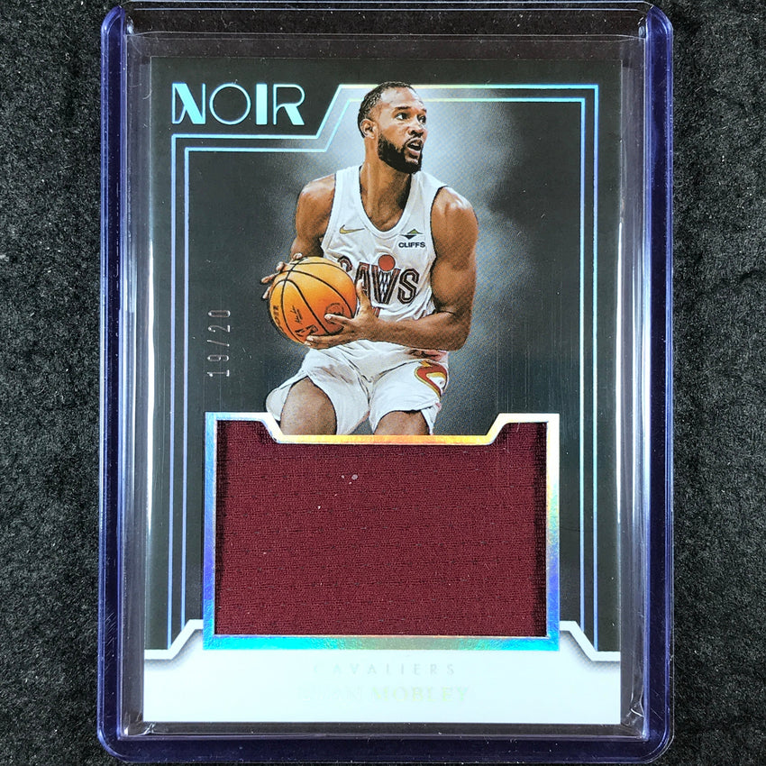 2024-25 Noir EVAN MOBLEY Jumbo Materials Jersey Relic International 19/20