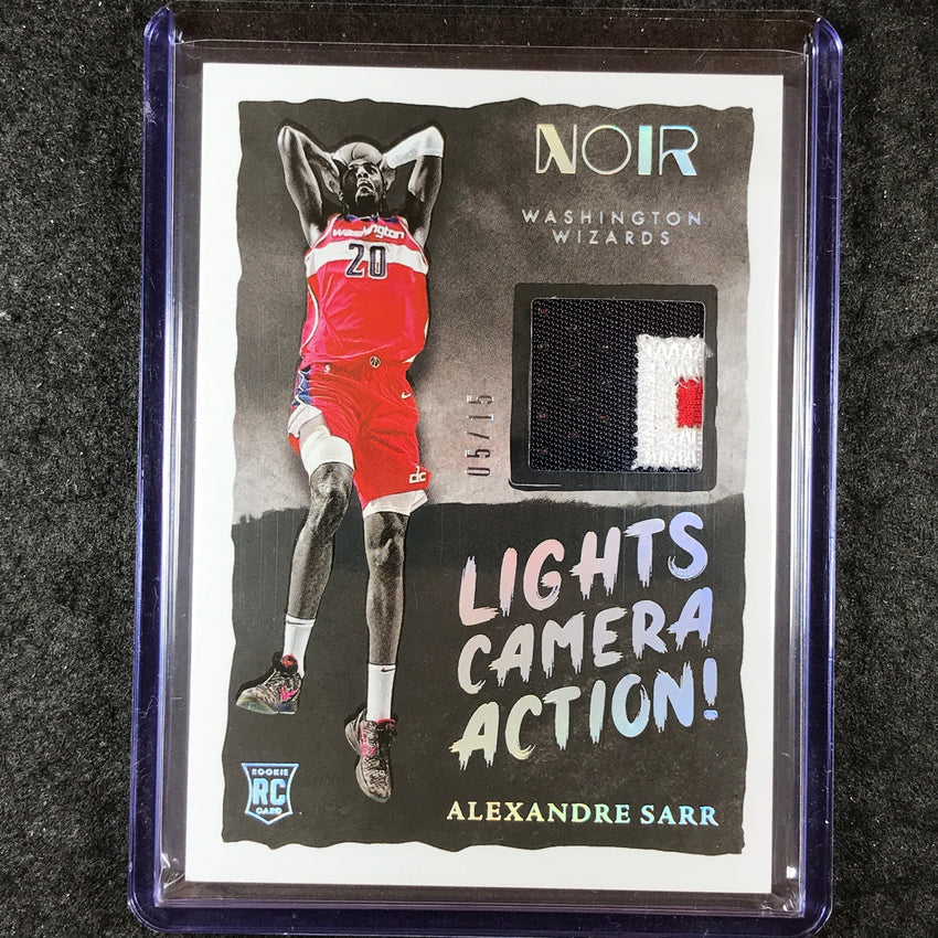 2024-25 Noir ALEXANDRE SARR Lights Camera Action Rookie Patch International 5/15