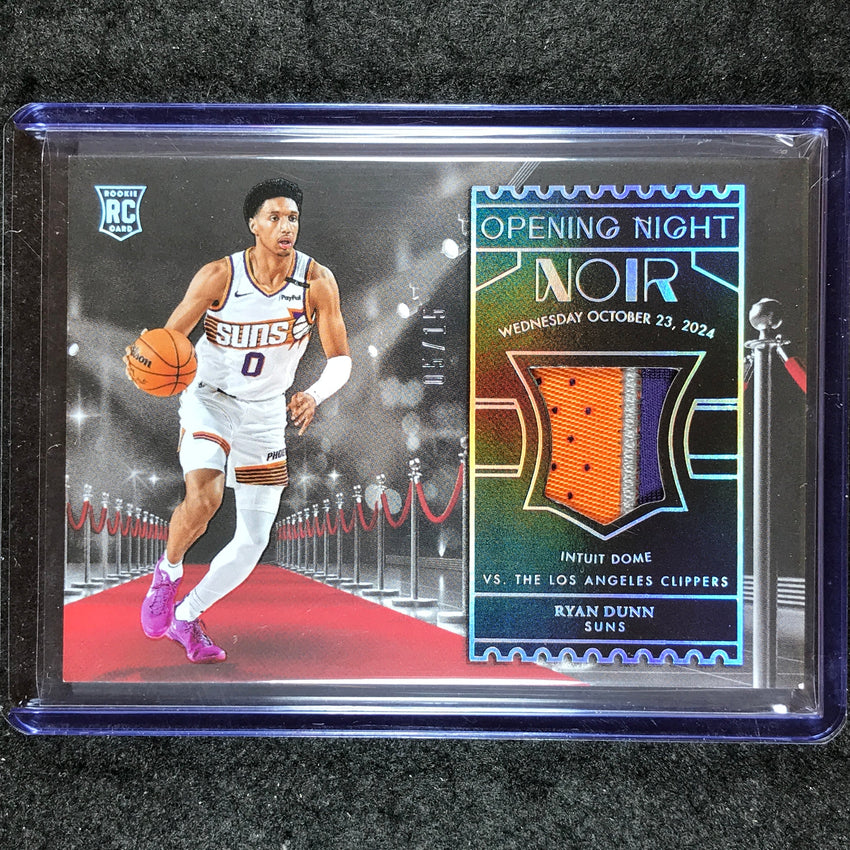2024-25 Noir RYAN DUNN Opening Night Memorabilia Rookie Patch International 5/15