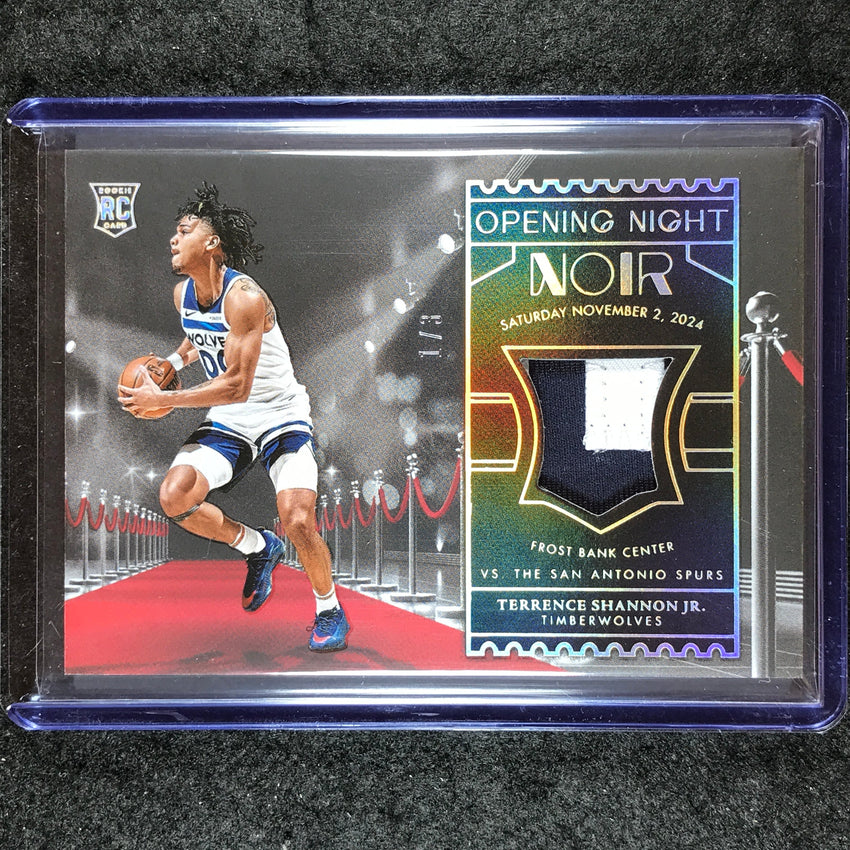 2024-25 Noir TERRENCE SHANNON JR. Opening Night Rookie Patch International 1/3