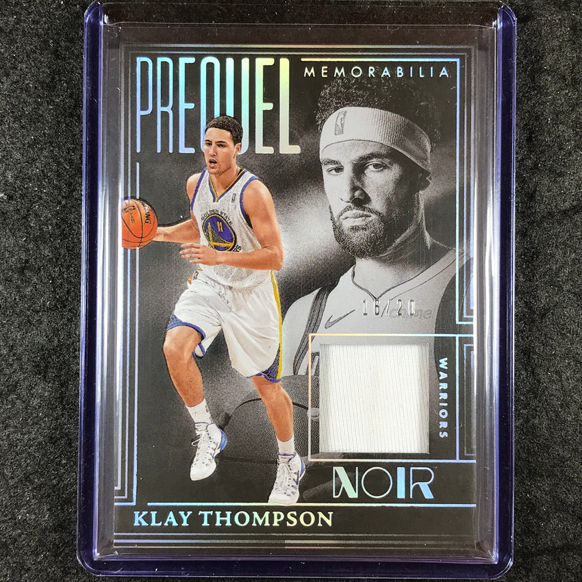 2024-25 Noir KLAY THOMPSON Prequel Memorabilia Jersey Relic International 16/20