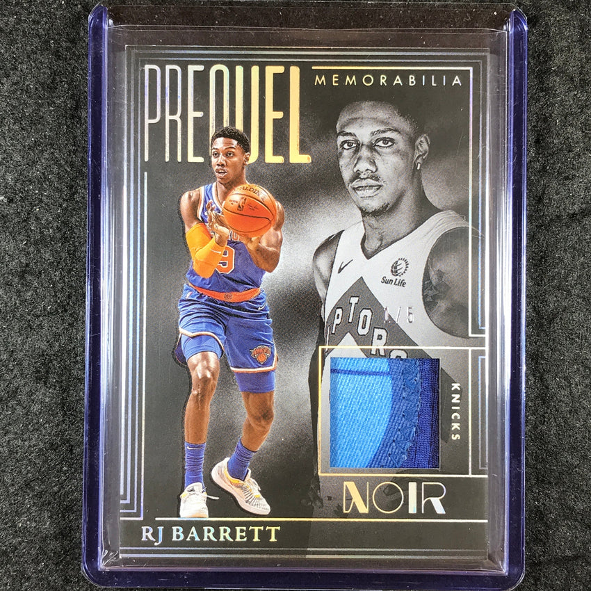 2024-25 Noir RJ BARRETT Prequel Memorabilia Patch Relic International Gold 1/5