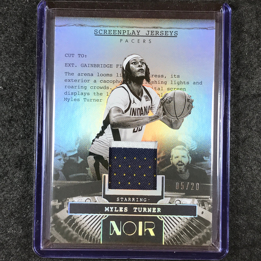 2024-25 Noir MYLES TURNER Screenplay Jerseys Patch Relic International 5/20