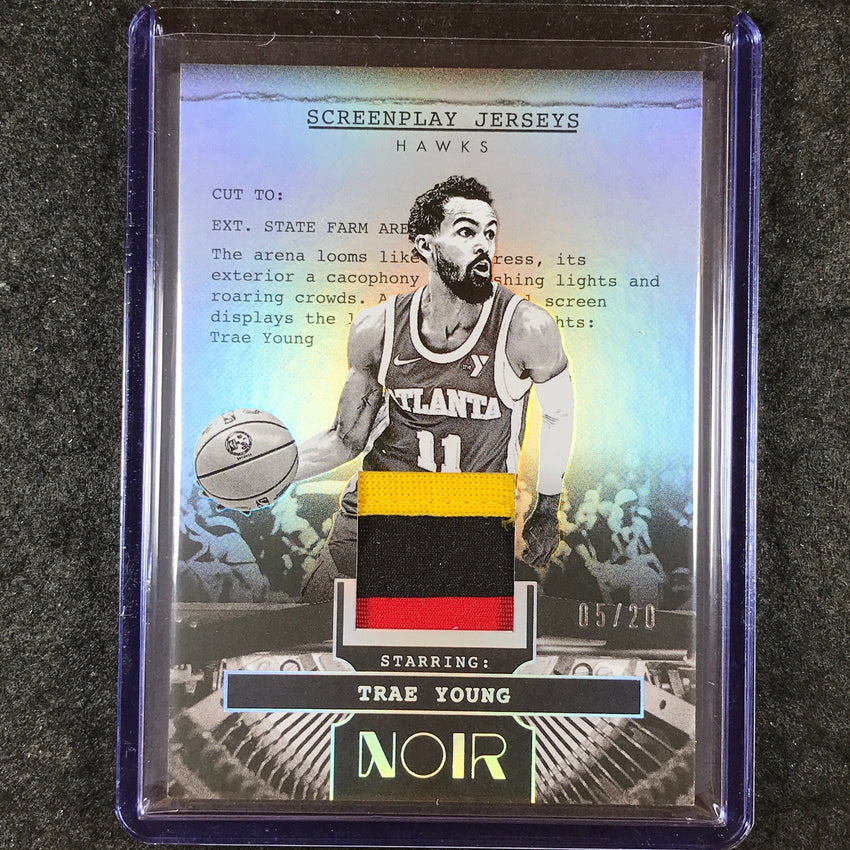 2024-25 Noir TRAE YOUNG Screenplay Jerseys Patch Relic International 5/20