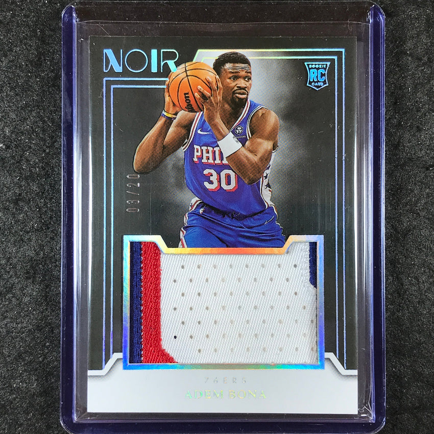 2024-25 Noir ADEM BONA Rookie Jumbo Material Patch Relic International 3/20