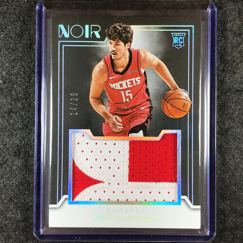 2024-25 Noir REED SHEPPARD Rookie Jumbo Material Patch Relic International 14/20