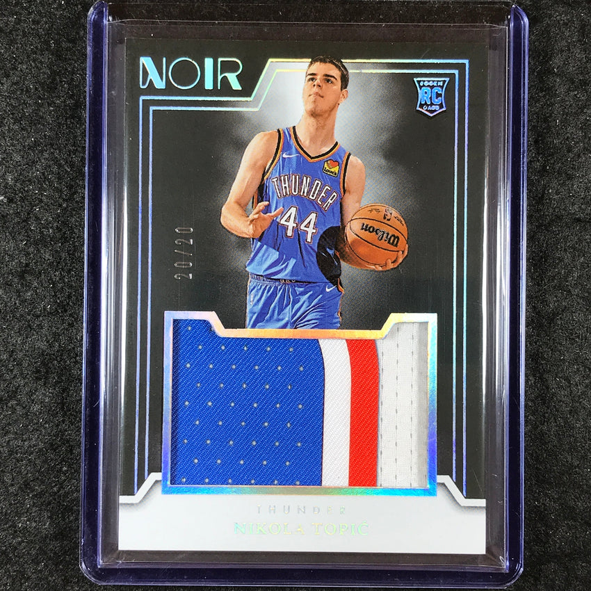 2024-25 Noir NIKOLA TOPIC Rookie Jumbo Material Patch Relic International 20/20