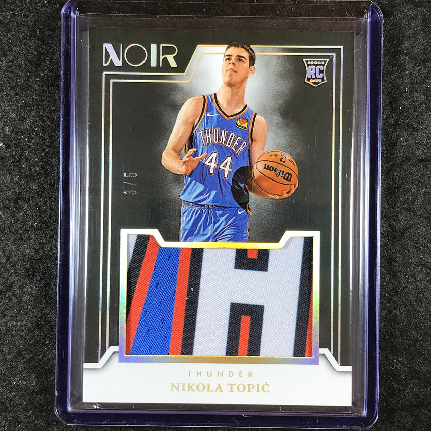 2024-25 Noir NIKOLA TOPIC Rookie Jumbo Material Patch International Gold 3/5