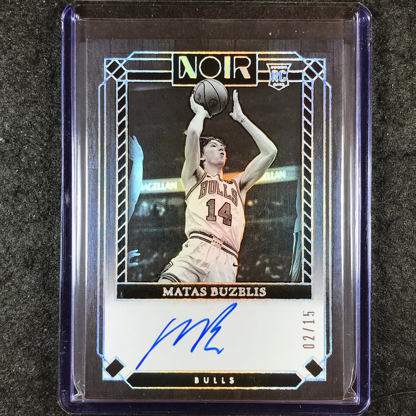 2024-25 Noir MATAS BUZELIS Base Rookie Autograph International 2/15 #391