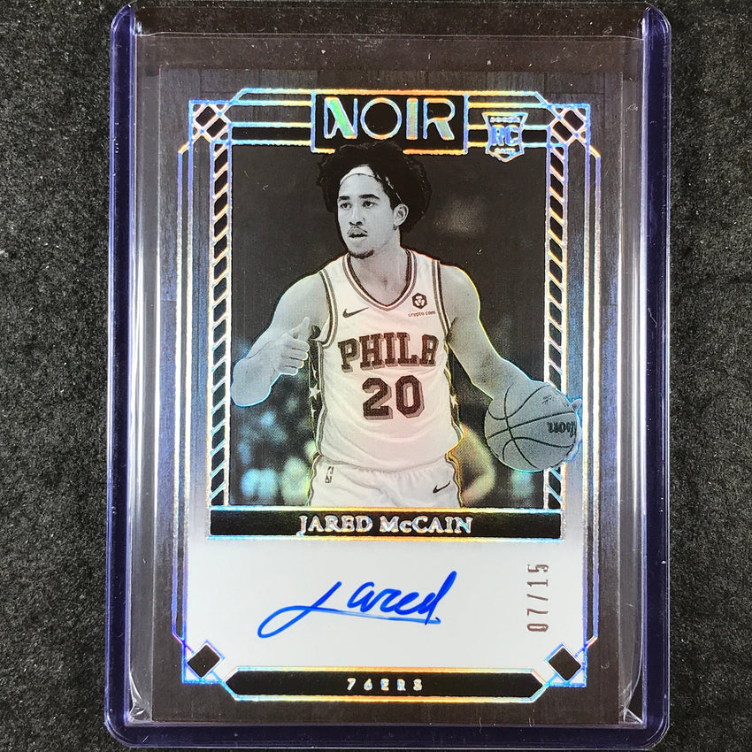 2024-25 Noir JARED MCCAIN Base Rookie Autograph International 7/15 #398