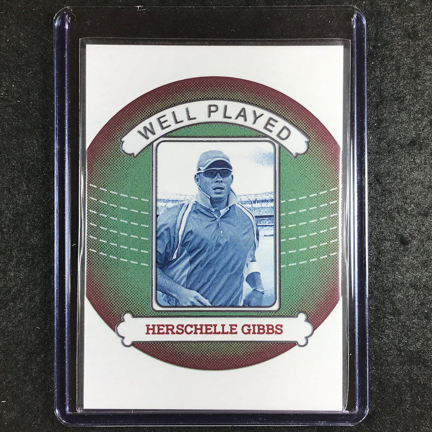 2024 Futera Vintage Cricket HERSCHELLE GIBBS Well Played Green 7/9 #22