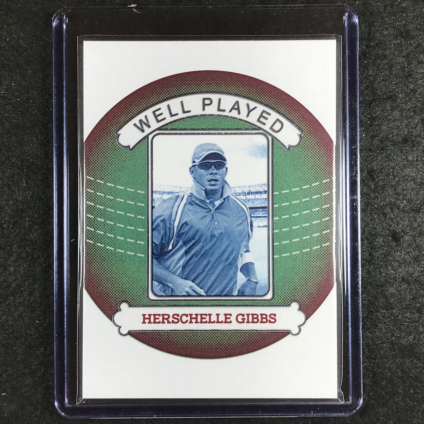 2024 Futera Vintage Cricket HERSCHELLE GIBBS Well Played Green 9/9 #22
