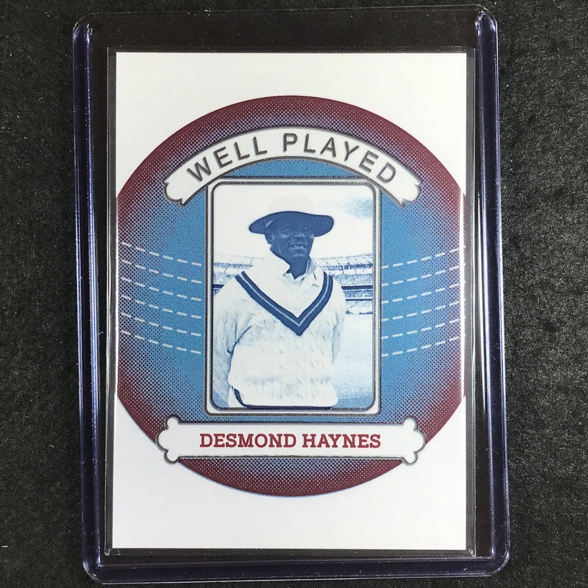 2024 Futera Vintage Cricket DESMOND HAYNES Well Played Blue 4/7 #24