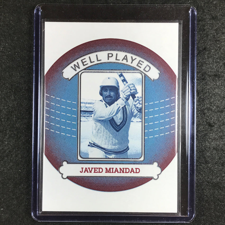 2024 Futera Vintage Cricket JAVED MIANDAD Well Played Blue 7/7 #28